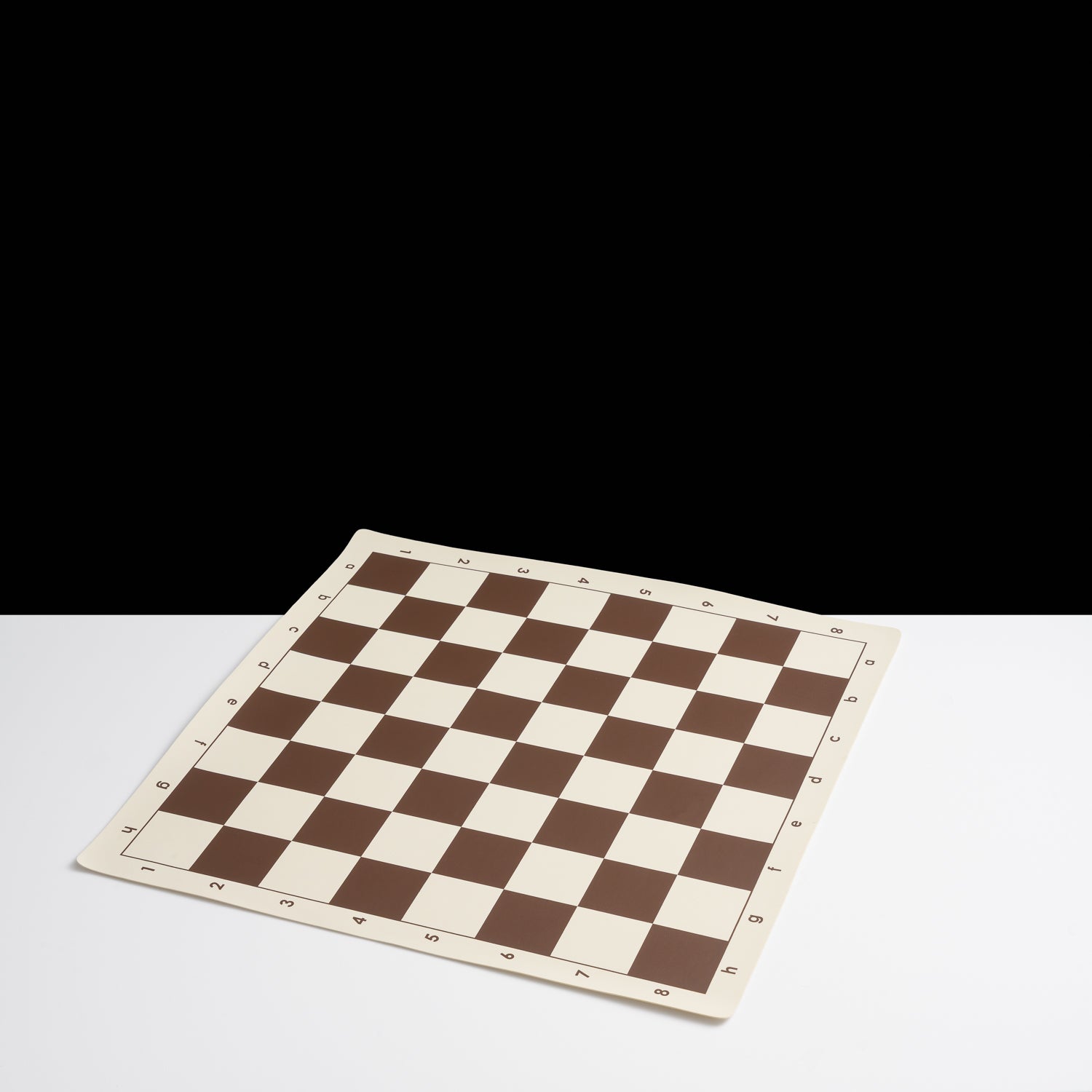 Black Chess Board on a white background